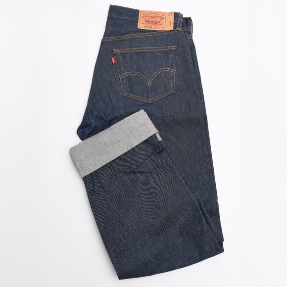 Levi's 501 XX rigid finish jeans.